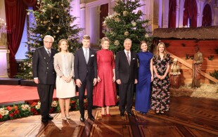 Concert de Noël 2022 au Palais royal de Bruxelles en présence de la famille royale belge