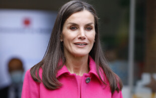 Letizia d'Espagne en visite à l'hoîtal Nino de Jesus à Madrid  pour visiter les enfants