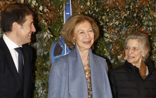 Sophie d'Espagne et Irène de Grèce à un concert de Noël à Madrid