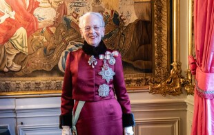 La reine de Danemark avant les réceptions de Nouvel An
