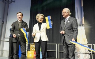 Le roi de Suède en Laponie pour la présidence suédoise de l'Union européenne