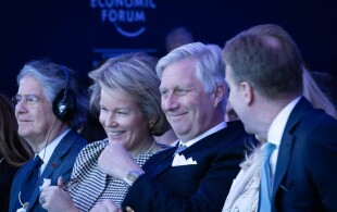 Les souverains belges au Forum économique mondial à Davos