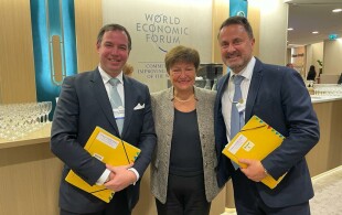 Guillaume de Luxembourg au forum économique mondial 2023 à Davos
