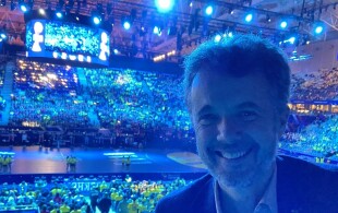Frederik de Danemark à Stockholm pour la finale de la coupe du monde de handball