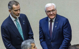 Felipe d'Espagne à Brasilia pour l'investiture du président Lula, ici avec le président allemand