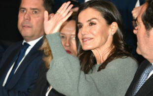 Letizia d'Espagne au pavillon Ifema à Madrid pour les prix Promociona