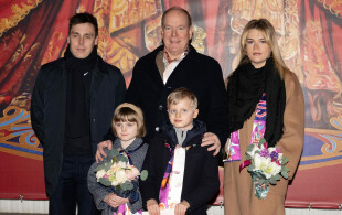 Albert, Jacques et Gabriella de Monaco, Camille Gottlieb, Louis Ducruet au 3ème jour du festival international de Monte-Carlo 2023