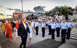 Accueil officiel de la famille royale des Pays-Bas à Curaçao