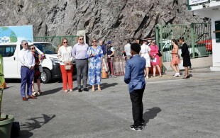 Willem-Alexander et Maxima des Pays-Bas, Amalia- des Pays-Bas au port de Saba