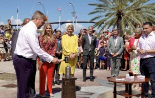 Willem-Alexander et Maxima des Pays-Bas, Amalia- des Pays-Bas à Willemstad