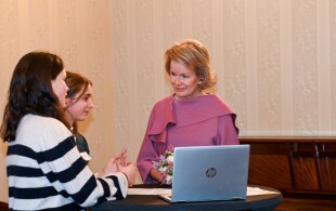 Mathilde de Belgique à Gand pour la semaine de lutte contre le harcèlement