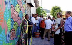 Willem-Alexander et Maxima des Pays-Bas à Philipsburg à Saint Martin