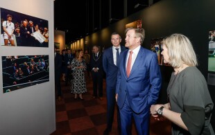 Willem-Alexander des Pays-Bas à la finale de l'Open de tennis de Rotterdam