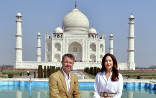 Frederik et Mary de Danemark au Taj Mahal