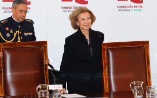 Sophie d'Espagne remet les prix de la fondation rénale à Madrid