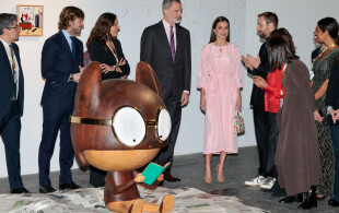 Felipe et Letizia d'Espagne inaugurent ARCO 2023 à Madrid