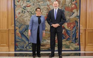 Felipe d'Espagne reçoit la présidente du Honduras Xiomara Castro