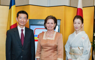 La princesse Sophie de Roumanie à l'ambassade du Japon à Bucarest