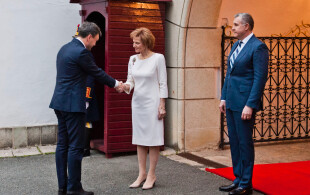 Margareta et Radu de Roumanie reçoivent le Premier Ministre moldave Recean