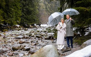 Willem-Alexander et Maxima des Pays-Bas au parc national de Tatra en Slovaquie