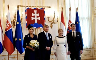 Willem-Alexander et Maxima des Pays-Bas à Bratislava