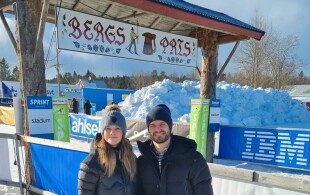 Carl Philip et Sofia de Suède à la compétition de ski Vasaloppet