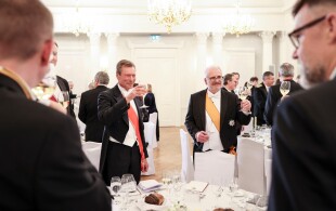 Henri de Luxembourg en visite d'Etat en Lettonie, dîner de gala à Riga