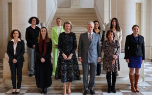 Philippe et Mathilde de Belgique déjeuner au château de Laeken pour la Journée internationale des femmes 2023