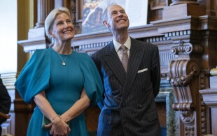 Le duc et la duchesse d'Edimbourg à Edimbourg