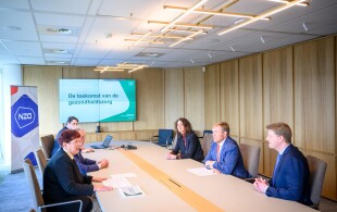 Willem-Alexander des Pays-Bas à Utrecht  à l'Autorité de santé néerlandaise