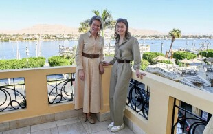 Mathilde et Elisabeth de Belgique à Louxor