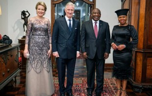 Banquet d'Etat à Pretoria pour les souverains belges