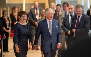 Le roi Charles III ouvre officiellement le nouveau siège de la BERD (banque européenne de reconstruction et de développement) à Londres
