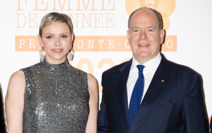 Albert et Charlène de Monaco à l'Hôtel Hermitage pour les prix Monaco Women forum