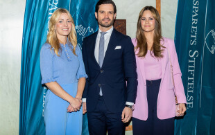 Carl Philip et Sofia de Suède à un séminaire sur la dyslexie