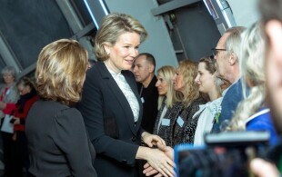 Mathilde de Belgique à l'Atomium pour les 25 ans de Child Focus