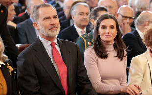 Felipe et Letizia d'Espagne à la présentation du portail digital de l'Histoire d'Espagne