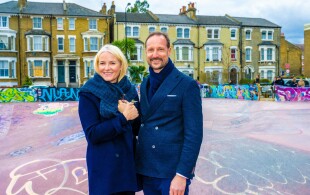 Haakon et Mette-Marit de Norvège à Brixton