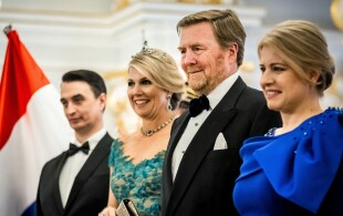 Les souverains néerlandais au banquet d'Etat à Bratislava
