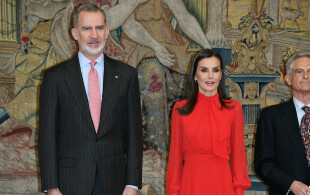 Felipe et Letizia d'Espagne au Palais du Pardo pour la remise des titres d'ambassadeurs de la marque Espagne