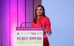 Letizia d'Espagne à Saint Jacques de Compostelle pour la Journée mondiale des maladies rares