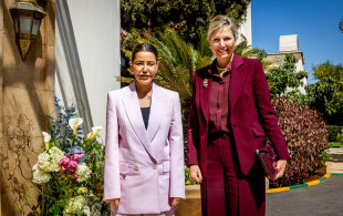 Lalla Meryem du Maroc reçoit Maxima des Pays-Bas à Rabat