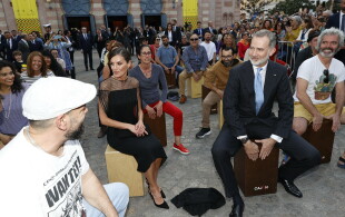 Felipe et Letizia d'Espagne à un concert à Cadix  au Grand Théâtre Falla