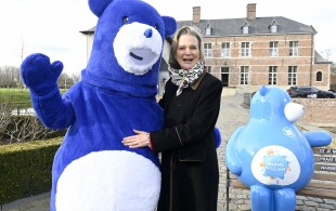 Delphine de Saxe-Cobourg au lancement de la campagne Insideoutside