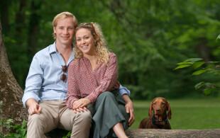 Marie-Gabrielle de Nassau et Antonius Willms à Munich en 2017 pour Point de Vue