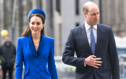 Kate et William à l'abbaye de Wesminster pour le Commonwealth Day, le 14 mars 2022.