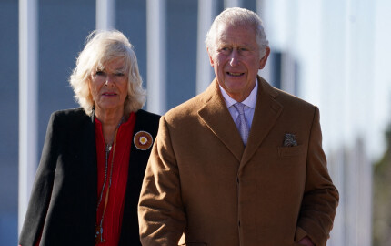 Charles et Camilla dans les Territoires du Nord-Ouest au Canada, le 19 mai 2022.