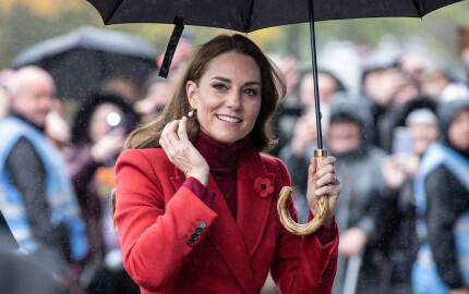 Kate à son arrivée au DW Stadium à Wigan, en Angleterre, le 5 novembre 2022.