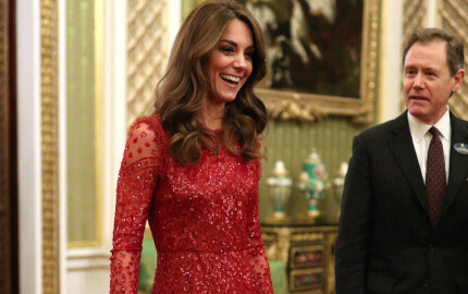 La princesse de Galles lors d'une réception à Buckingham, en janvier 2020.