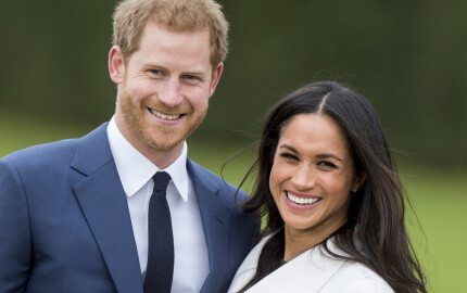 Le prince Harry et Meghan Markle le jour de l'annonce de leurs fiançailles le 27 novembre 2017 